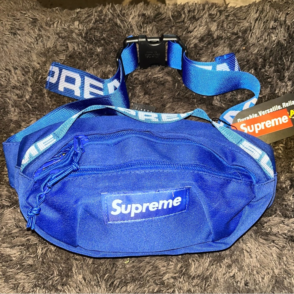 Sporty Blue Waist Bag Crossbody Sling – Adjustable Strap - Picture 9 of 10